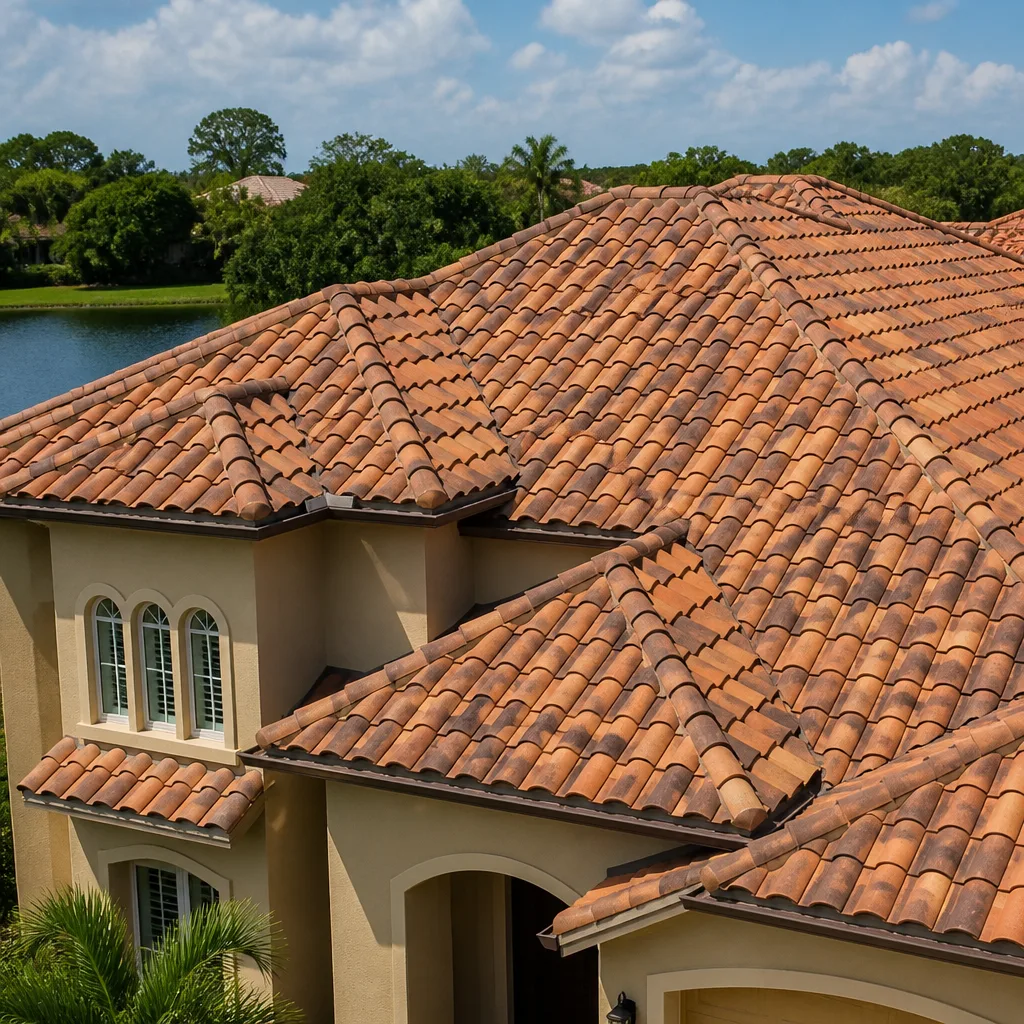 Tile roofing